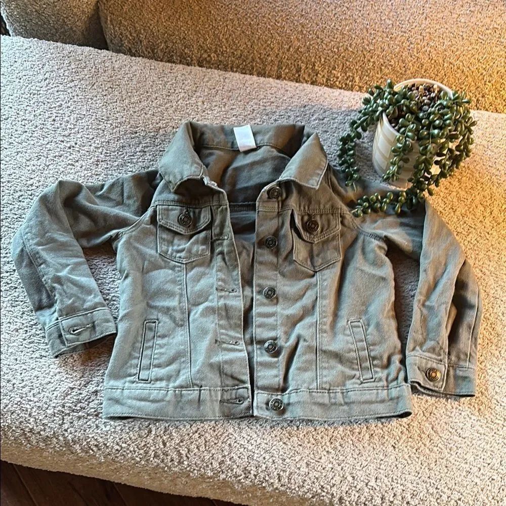 Carters Kids Green Denim Jacket